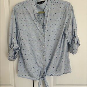 Brooks Brothers Light Blue Polka Dot Button Down Shirt